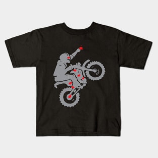 Coffee obsessed biker Kids T-Shirt